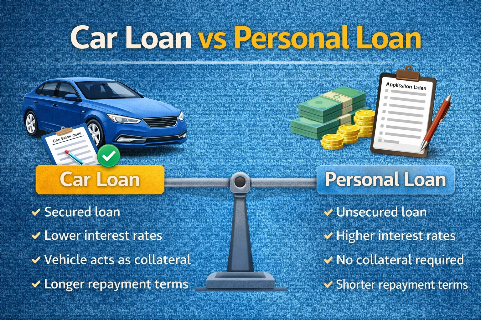 Car Loan vs Personal Loan